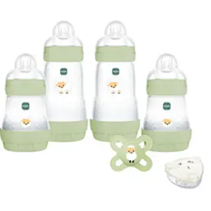 MAM Coffret naissance Nature (4 biberons+1 sucette+1 boîte doseuse) pas cher