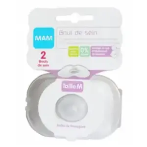 Comparateur de prix : Mam Easy Start Bout de Sein Silicone Taille M Boîte de 2
