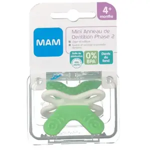 MAM Anneau de Dentition Phase 2 Vert + Boite de StérilisationVendu pardocmorris
