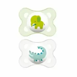 Sucette Anatomique MAM - Chat Fleur - Silicone - Lot de 2 - 0 à 6 mois pas cher