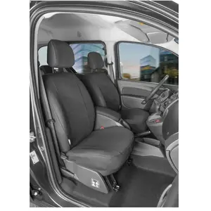 Housse de siège - WALSER - Renault Kangoo II - Tissu anthracite - 2 sièges avant - Compatible airbagVendu paramazon