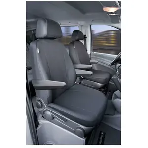 Walser Housse de siège Transporter en tissu pour Mercedes Vito/Viano, 2 sièges simples pour accoudoir à l'intérieur et extérieurVendu paramazon
