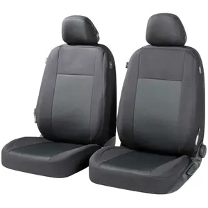 Comparateur de prix : Walser Zipp it Premium Housse de sièges Ardwell pour deux sièges avant avec système de fermeture éclair noir/gris