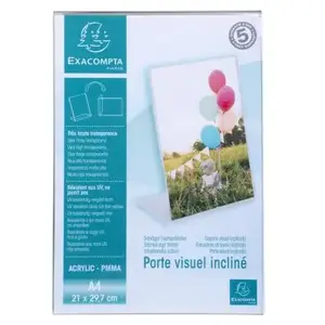 Exacompta - Réf. 84058D - 1 Porte-visuel A4 incliné vertical ou horizo... pas cher
