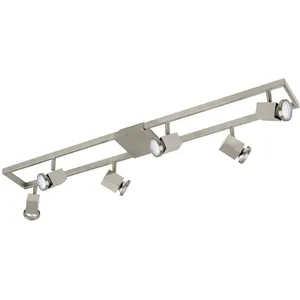 EGLO Spot ZERACO 6 ampoules nickel satiné pas cher
