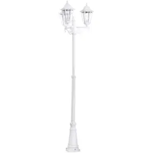 Comparateur de prix : Lampadaire extérieure Blanc 3X60W-Navedo - EGLO LIGHTING - 93454