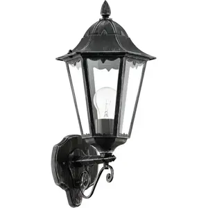 Applique extérieure Noir, Argent-Patine 1X60W-Navedo - EGLO LIGHTING - 93457