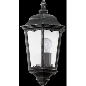Comparateur de prix : Demi-Applique extérieure Noir, Argent-Patine 1X60W-Navedo - EGLO LIGHTING - 93459
