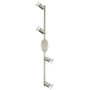 EGLO Spot BUZZ-LED 4 ampoules nickel satinéVendu parrue-du-commerce