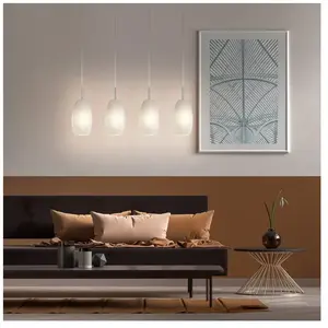 Comparateur de prix : EGLO Suspension BATISTA 3 4 ampoules nickel satiné