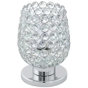 Eglo 94899 Lampe de Table, 60 W, Chrome pas cher