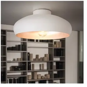 Comparateur de prix : EGLO Plafonnier design rond en métal bicolore mogano