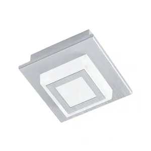 Comparateur de prix : EGLO Plafonnier masiano 1 ampoule aluminium brossé