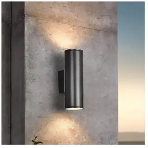 Comparateur de prix : EGLO Lampe murale LED d'extérieur Riga Gris foncé