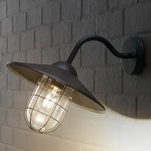 Comparateur de prix : EGLO Lumière extèrieur Applique murale 1 ampoule E27 noir 'MELGOA'