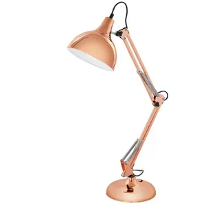 Eglo Borgillio - Lampe De Table Réglable À 1 Lumière, Cuivre, E27 pas cher