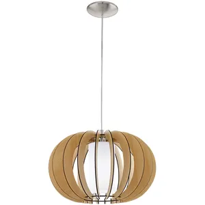 Comparateur de prix : Suspension STELLATO 1 1 ampoule nickel satiné Diamètre 40 Cm