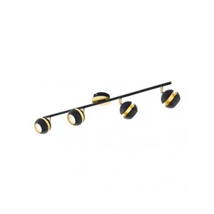 Eglo Nocito Spot Acier 13,2 W Noir, Or pas cher