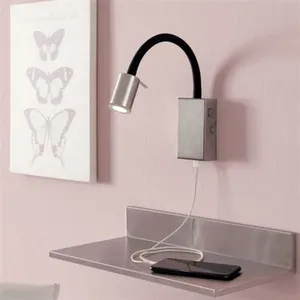 Eglo Lampe LED USB Tazzoli H30 cm - Nickel pas cher