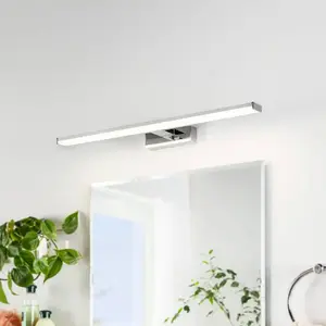 Comparateur de prix : Eglo Pandella 1 Lampe de Miroir Aluminium 11 W Chromé Argenté