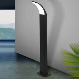 Comparateur de prix : EGLO Lampadaire LED d'extérieur Fiumicino 11 W 90 cm Noir