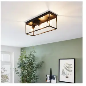Comparateur de prix : EGLO Plafonnier Silentina 98333 - Noir