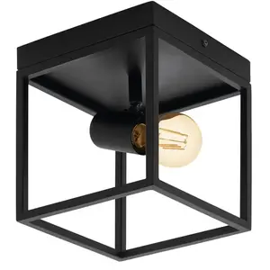 Comparateur de prix : EGLO Plafonnier Silentina à 1 lampe, 18x18 cm