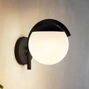 Comparateur de prix : Prata Applique Murale Extérieure Globe Noir Ip44