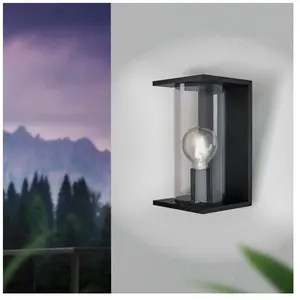 Comparateur de prix : EGLO Cascinetta Lanterne Murale D'extérieur Noire Ip54