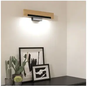 Comparateur de prix : EGLO Camacho Applique Murale Led Intégrée Noir, Marron