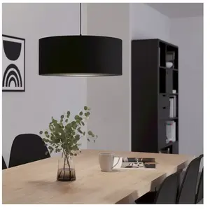 Comparateur de prix : EGLO Maserlo Plafonnier Suspension Cylindrique Noir