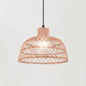 Comparateur de prix : EGLO Suspension Ausnby en bois, naturel