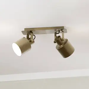 Comparateur de prix : EGLO Spot de plafond régletteplaf métal doré southery e27 2x40w