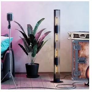 Lampe à poser Redcliff 40W IP20 acier noir Eglo L.135,5 x H.12 cmVendu paramazon