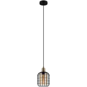 EGLO Suspension Chisle, noire/ambrée, une lampe pas cher