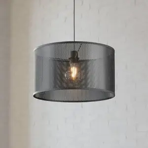 EGLO Suspension Manby, Ø 45 cm, noir, acier pas cher