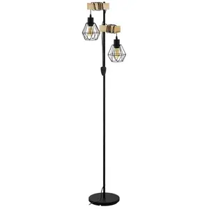 Comparateur de prix : EGLO Lampadaire en métal 166.5 cm TOWNSHEND 5 coloris noir