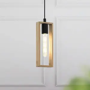 Comparateur de prix : EGLO Suspension Littleton, noire/marron, à 1 lampe