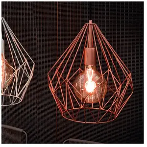 Comparateur de prix : EGLO Suspension Carlton style vintage, cuivrée Ø 31 cm