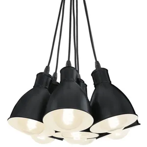 EGLO Grappe de suspensions Priddy D38,5 cm - Noir pas cher