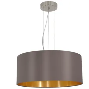 Comparateur de prix : EGLO Lampe suspendue Maserlo D 53 cm Cappuccino 31608