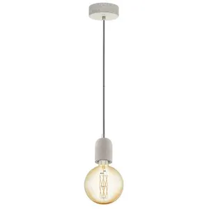 EGLO Yorth Plafonnier Slim Suspension Gris pas cher