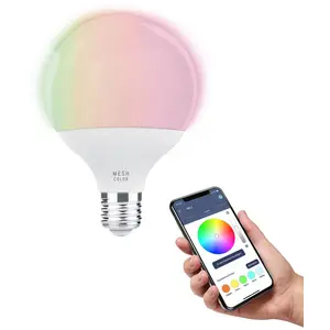Comparateur de prix : Ampoule led intelligente rvb g95 Eglo e27 13.5w 2700-6500k - 12254