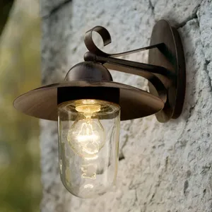 Comparateur de prix : Applique d'extérieur EGLO - Milton - Rouille - IP44 - Verre clair