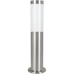 Comparateur de prix : Borne lumineuse d'extérieur Eglo Helsinki 45cm en acier inoxydable