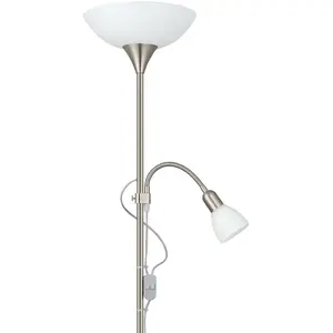 Comparateur de prix : EGLO Lampe sur pied Up 2 stable avec lampe de lecture