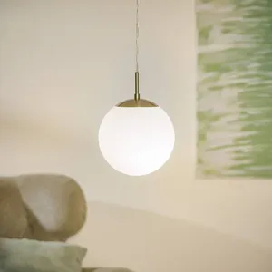 Suspension RONDO 1 ampoule nickel satiné Diamètre 20 Cm pas cher