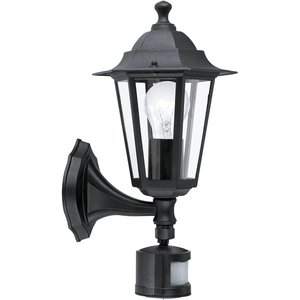 Comparateur de prix : Applique d'extérieur - Eglo - Laterna - Détecteur de mouvement - Acier et Verre - Noir