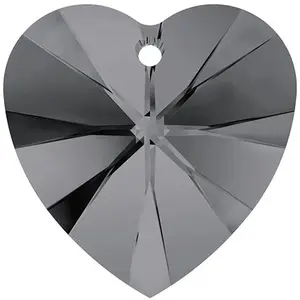 Cristaux de Swarovski Pendentif coeur Xilion 6228 - 14 mm - Crystal Silver NightVendu parscrapmalin
