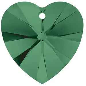 Cristaux de Swarovski Pendentif coeur Xilion 6228 - 14 mm - EmeraldVendu parscrapmalin